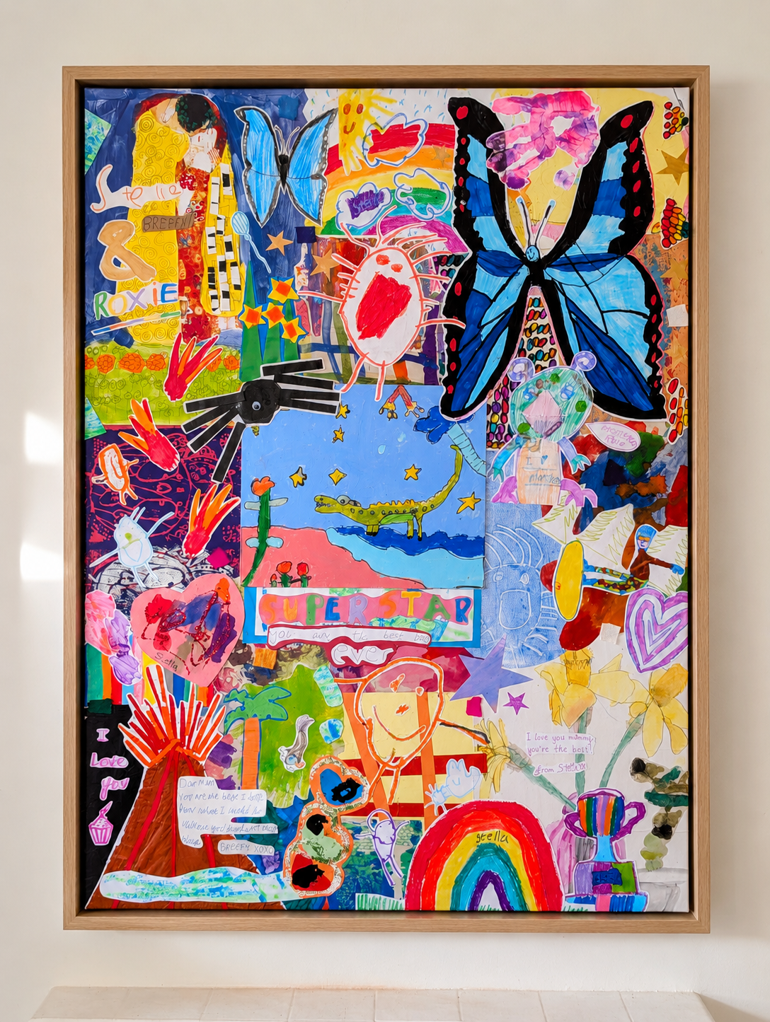 Children's Heirloom Art Collage | Bespoke Artwork Made From Your Child's Drawings & Paintings