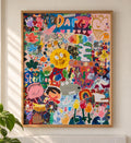 Darcy and Sterling heirloom art print displayed in a beautiful living room
